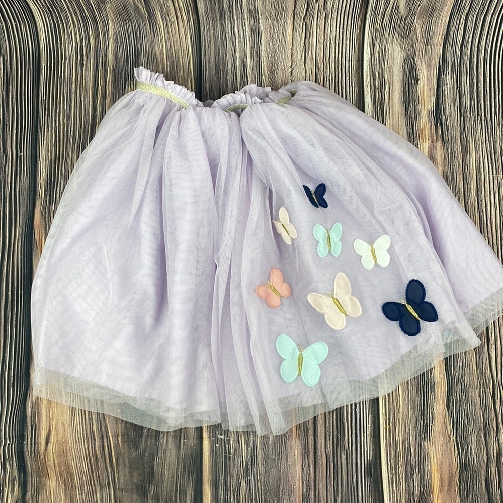 Girl’s Carter Lavender Tulle Skirt W/ Butterflies- Size 12